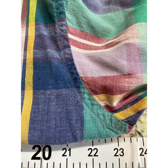 Arrow River Brand Large Short Sleeve Plaid Cotton Shirt For Men - Picture 5 of 6